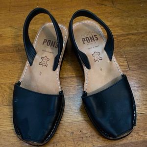 Pons Avarcas Black Wedges